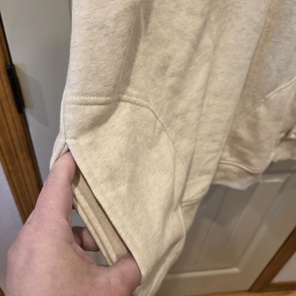 Oatmeal Heather Henley Pullover New Women's XL 16-18 Casual Outdoor Fall Winter - Picture 5 of 8